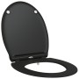 Asiento de Inodoro de Liberación Rápida con Cierre Suave Duroplast Negro by , Toilet and bidet seats - Ref: Foro24-42002364, ...