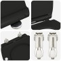 Asiento de Inodoro de Liberación Rápida con Cierre Suave Duroplast Negro by , Toilet and bidet seats - Ref: Foro24-42002364, ...