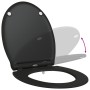 Asiento de Inodoro de Liberación Rápida con Cierre Suave Duroplast Negro by , Toilet and bidet seats - Ref: Foro24-42002364, ...