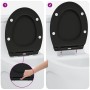 Asiento de Inodoro de Liberación Rápida con Cierre Suave Duroplast Negro by , Toilet and bidet seats - Ref: Foro24-42002364, ...