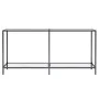 Transparent tempered glass console table 160x35x75.5 cm by vidaXL, Side tables - Ref: Foro24-331698, Price: 98,47 €, Discount: %