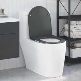 Asiento de inodoro que se cierra suave y rápido Duroplast Antracita von , Toiletten- und Bidetsitze - Ref: Foro24-42002366, P...