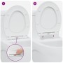 Asiento de Inodoro de Liberación Rápida con Cierre Suave de Duroplast Blanco by , Toilet and bidet seats - Ref: Foro24-420023...