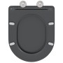 Asiento de inodoro que se cierra suave y rápido Duroplast Antracita by , Toilet and bidet seats - Ref: Foro24-42002366, Price...