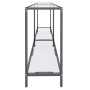 Transparent tempered glass console table 160x35x75.5 cm by vidaXL, Side tables - Ref: Foro24-331698, Price: 100,37 €, Discoun...