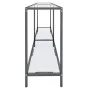Transparent tempered glass console table 160x35x75.5 cm by vidaXL, Side tables - Ref: Foro24-331698, Price: 98,47 €, Discount: %