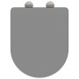 Asiento de inodoro fácil de quitar con cierre suave Duroplast Gris by , Toilet and bidet seats - Ref: Foro24-42002367, Price:...
