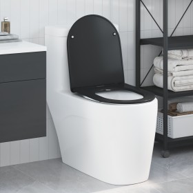 Asiento de Inodoro de Liberación Rápida con Cierre Suave - Duroplast, Negro von , Toiletten- und Bidetsitze - Ref: Foro24-420...