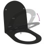 Asiento de Inodoro de Liberación Rápida con Cierre Suave - Duroplast, Negro von , Toiletten- und Bidetsitze - Ref: Foro24-420...