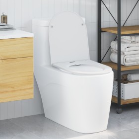 Asiento de inodoro de liberación rápida de con cierre suave de duroplast blanco von , Toiletten- und Bidetsitze - Ref: Foro24...
