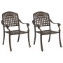 Sillas de Jardín 2 pcs Bronce de Aluminio Fundido von , Gartenstühle - Ref: Foro24-42002370, Preis: 213,72 €, Rabatt: %