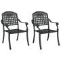 Sillas de jardín 2 pcs negras de aluminio fundido von , Gartenstühle - Ref: Foro24-42002371, Preis: 210,15 €, Rabatt: %