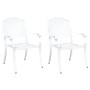 Sillas de Jardín 2 pcs de Aluminio Fundido Blancas von , Gartenstühle - Ref: Foro24-42002372, Preis: 229,28 €, Rabatt: %