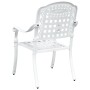 Sillas de Jardín 2 pcs de Aluminio Fundido Blancas de , Sillas de jardín - Ref: Foro24-42002372, Precio: 214,80 €