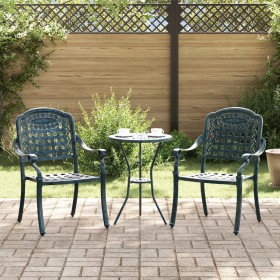 Sillas de Jardín 2 pcs Verde de Aluminio Fundido von , Gartenstühle - Ref: Foro24-42002373, Preis: 213,72 €, Rabatt: %