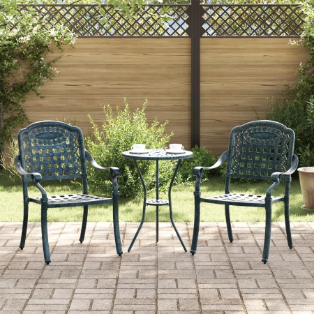 Sillas de Jardín 2 pcs Verde de Aluminio Fundido von , Gartenstühle - Ref: Foro24-42002373, Preis: 213,72 €, Rabatt: %