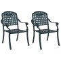 Sillas de Jardín 2 pcs Verde de Aluminio Fundido von , Gartenstühle - Ref: Foro24-42002373, Preis: 213,72 €, Rabatt: %