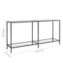 Transparenter Konsolentisch aus gehärtetem Glas, 160 x 35 x 75,5 cm von vidaXL, Seitentische - Ref: Foro24-331698, Preis: 100...