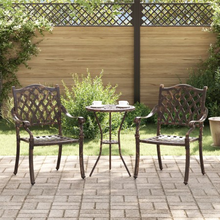 Sillas de jardín 2 pcs de bronce de aluminio fundido von , Gartenstühle - Ref: Foro24-42002374, Preis: 229,28 €, Rabatt: %