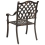 Sillas de jardín 2 pcs de bronce de aluminio fundido von , Gartenstühle - Ref: Foro24-42002374, Preis: 229,28 €, Rabatt: %