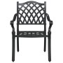 Sillas de jardín 2 piezas Negro de aluminio fundido by , Garden chairs - Ref: Foro24-42002375, Price: 229,28 €, Discount: %