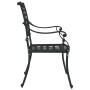 Sillas de jardín 2 piezas Negro de aluminio fundido by , Garden chairs - Ref: Foro24-42002375, Price: 229,28 €, Discount: %