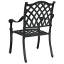 Sillas de jardín 2 piezas Negro de aluminio fundido by , Garden chairs - Ref: Foro24-42002375, Price: 229,28 €, Discount: %