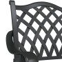 Sillas de jardín 2 piezas Negro de aluminio fundido by , Garden chairs - Ref: Foro24-42002375, Price: 229,28 €, Discount: %