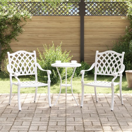 Sillas de Jardín 2 pcs de Aluminio Fundido Blanco von , Gartenstühle - Ref: Foro24-42002376, Preis: 237,93 €, Rabatt: %