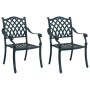 Sillas de jardín 2 piezas Verde de aluminio von , Gartenstühle - Ref: Foro24-42002377, Preis: 213,72 €, Rabatt: %