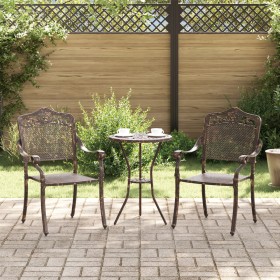 Sillas de jardín 2 pcs de aluminio fundido color bronce von , Gartenstühle - Ref: Foro24-42002378, Preis: 229,28 €, Rabatt: %