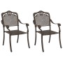Sillas de jardín 2 pcs de aluminio fundido color bronce von , Gartenstühle - Ref: Foro24-42002378, Preis: 229,28 €, Rabatt: %