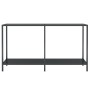 Konsolentisch aus schwarzem gehärtetem Glas 140x35x75,5 cm von vidaXL, Seitentische - Ref: Foro24-331695, Preis: 98,64 €, Rab...
