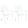 Silla de Exterior Blanca Metal 62 x 64 x 93 cm Duradera von , Gartenstühle - Ref: Foro24-42002380, Preis: 229,28 €, Rabatt: %