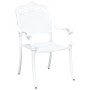 Silla de Exterior Blanca Metal 62 x 64 x 93 cm Duradera von , Gartenstühle - Ref: Foro24-42002380, Preis: 229,28 €, Rabatt: %