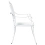 Silla de Exterior Blanca Metal 62 x 64 x 93 cm Duradera von , Gartenstühle - Ref: Foro24-42002380, Preis: 229,28 €, Rabatt: %