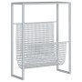 Revistero de acero plateado 35x15x45 cm de vidaXL, Revisteros - Ref: Foro24-331670, Precio: 53,26 €, Descuento: %