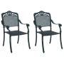 Sillas de jardín 2 pcs Verde de aluminio de , Sillas de jardín - Ref: Foro24-42002381, Precio: 213,72 €, Descuento: %