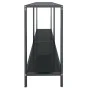 Konsolentisch aus schwarzem gehärtetem Glas 140x35x75,5 cm von vidaXL, Seitentische - Ref: Foro24-331695, Preis: 96,85 €, Rab...