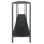 Tempered black glass console table 140x35x75.5 cm by vidaXL, Side tables - Ref: Foro24-331695, Price: 98,64 €, Discount: %