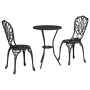 Set de Bistro de Jardín de 3 Piezas en Aluminio Fundido Negro by , Garden sets - Ref: Foro24-42002383, Price: 208,35 €, Disco...