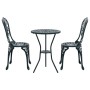 Set de Bistro de Jardín de 3 Piezas Verde de Aluminio Fundido by , Garden sets - Ref: Foro24-42002385, Price: 207,50 €, Disco...