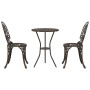 Set de Bistro de Jardín de 3 Piezas Bronce de Aluminio Fundido by , Garden sets - Ref: Foro24-42002386, Price: 168,78 €, Disc...