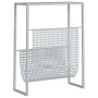 Revistero de acero plateado 35x15x45 cm de vidaXL, Revisteros - Ref: Foro24-331670, Precio: 53,26 €, Descuento: %