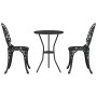 Conjunto de Bistro de Jardín de 3 Piezas Negro de Aluminio Fundido von , Gartensets - Ref: Foro24-42002387, Preis: 168,78 €, ...