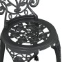 Conjunto de Bistro de Jardín de 3 Piezas Negro de Aluminio Fundido von , Gartensets - Ref: Foro24-42002387, Preis: 168,78 €, ...
