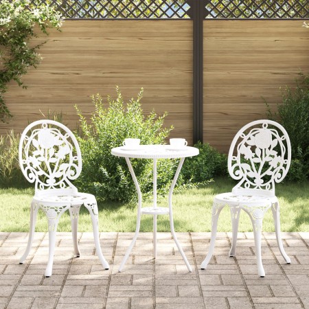 Conjunto de Bistro de Jardín de 3 Piezas Blanco de Aluminio Fundido von , Gartensets - Ref: Foro24-42002388, Preis: 181,86 €,...