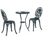 Conjunto de Bistro de Jardín de 3 Piezas Verde de Aluminio Fundido by , Garden sets - Ref: Foro24-42002389, Price: 207,50 €, ...