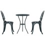 Conjunto de Bistro de Jardín de 3 Piezas Verde de Aluminio Fundido by , Garden sets - Ref: Foro24-42002389, Price: 207,50 €, ...