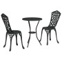 Set de Bistro de Jardín de 3 Piezas en Negro de Aluminio Fundido by , Garden sets - Ref: Foro24-42002391, Price: 168,78 €, Di...